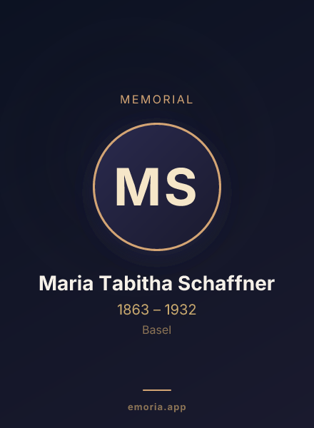Memorial portrait of Maria Tabitha Schaffner