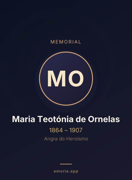 Memorial portrait of Maria Teotónia de Ornelas