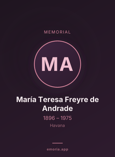 Memorial portrait of María Teresa Freyre de Andrade