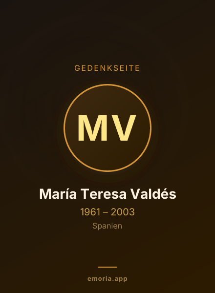 Gedenkportrait von María Teresa Valdés