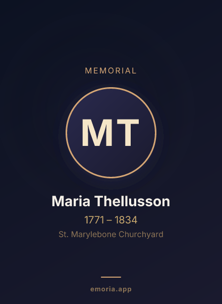 Memorial portrait of Maria Thellusson