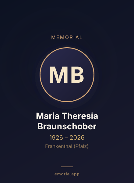 Memorial portrait of Maria Theresia Braunschober