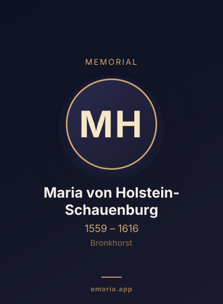 Memorial portrait of Maria von Holstein-Schauenburg