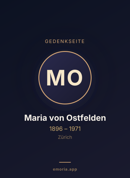 Gedenkportrait von Maria von Ostfelden