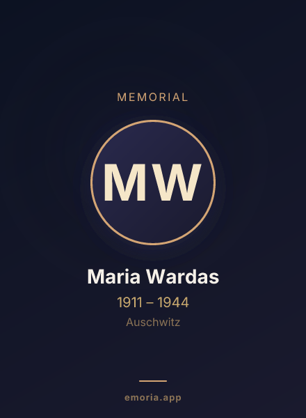 Memorial portrait of Maria Wardas