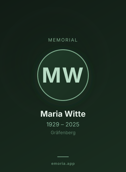 Memorial portrait of Maria Witte