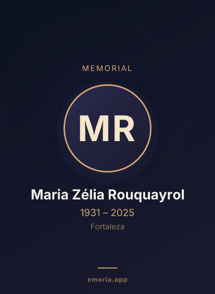 Memorial portrait of Maria Zélia Rouquayrol