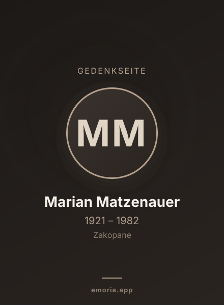 Gedenkportrait von Marian Matzenauer