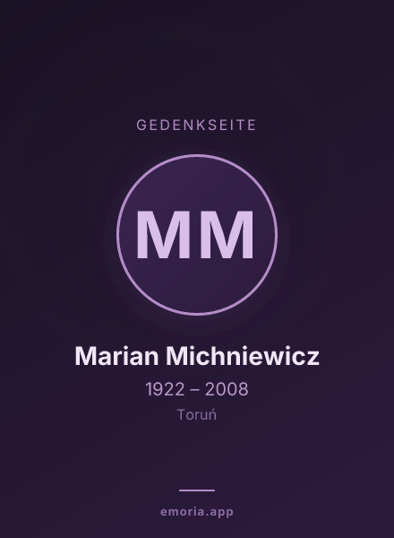 Gedenkportrait von Marian Michniewicz