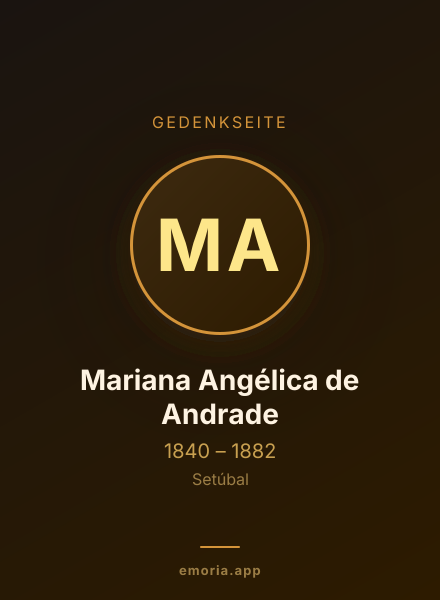 Gedenkportrait von Mariana Angélica de Andrade
