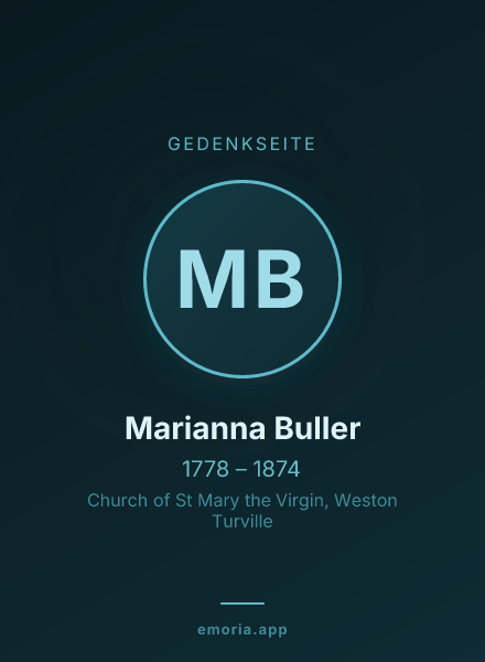 Gedenkportrait von Marianna Buller
