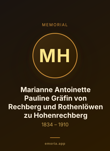 Memorial portrait of Marianne Antoinette Pauline Gräfin von Rechberg und Rothenlöwen zu Hohenrechberg