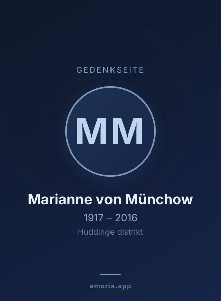 Gedenkportrait von Marianne von Münchow