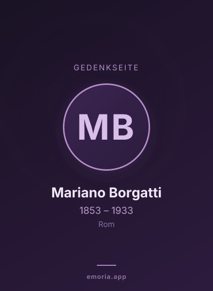 Gedenkportrait von Mariano Borgatti