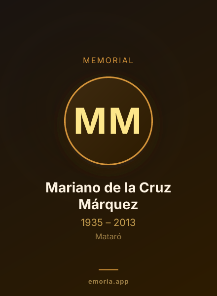 Memorial portrait of Mariano de la Cruz Márquez