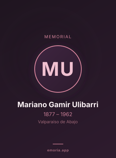Memorial portrait of Mariano Gamir Ulibarri