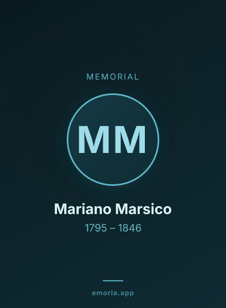 Memorial portrait of Mariano Marsico