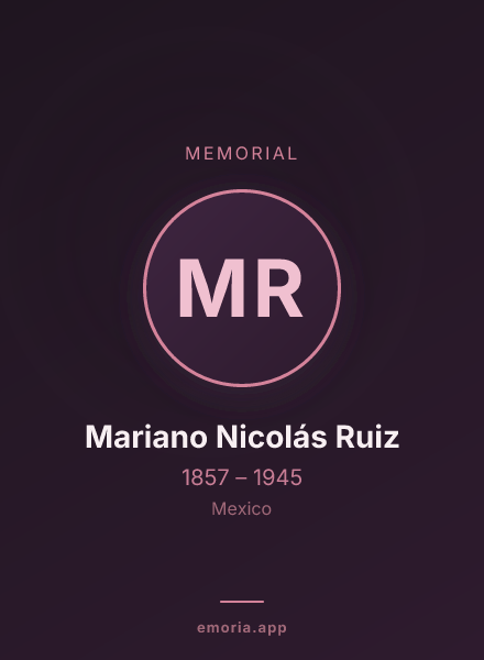 Memorial portrait of Mariano Nicolás Ruiz