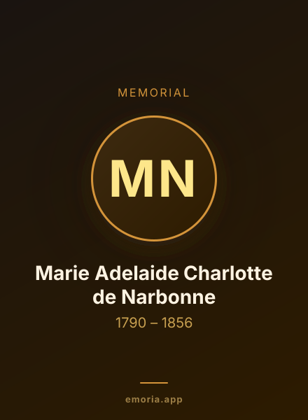 Memorial portrait of Marie Adelaide Charlotte de Narbonne