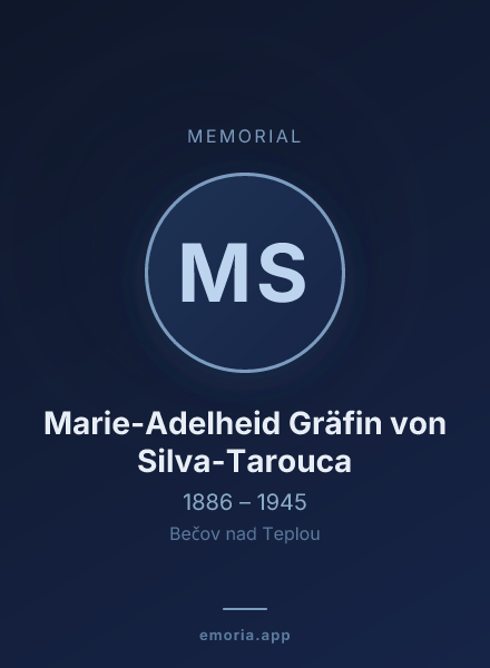 Memorial portrait of Marie-Adelheid Gräfin von Silva-Tarouca