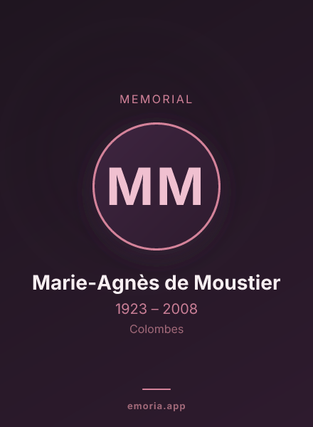Memorial portrait of Marie-Agnès de Moustier