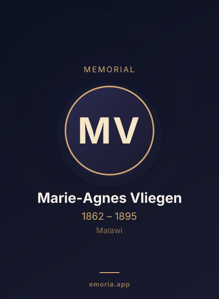Memorial portrait of Marie-Agnes Vliegen