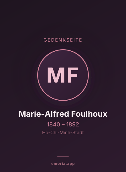 Gedenkportrait von Marie-Alfred Foulhoux