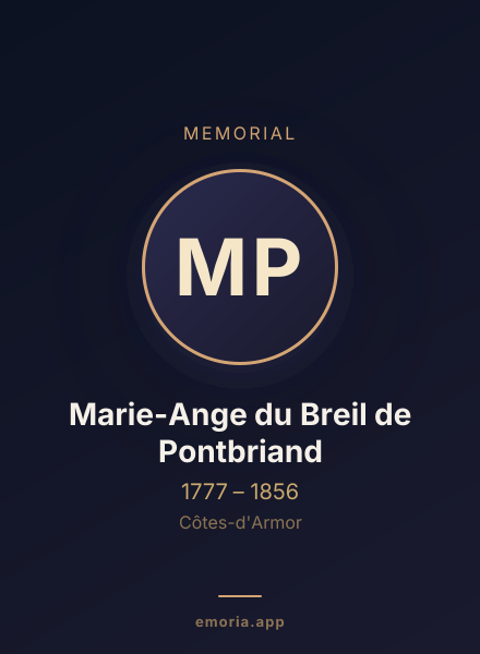 Memorial portrait of Marie-Ange du Breil de Pontbriand