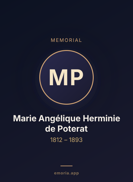 Memorial portrait of Marie Angélique Herminie de Poterat