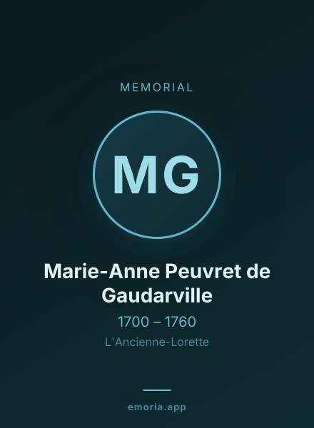 Memorial portrait of Marie-Anne Peuvret de Gaudarville