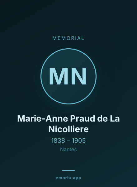 Memorial portrait of Marie-Anne Praud de La Nicolliere