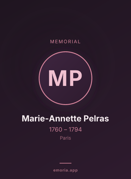 Memorial portrait of Marie-Annette Pelras