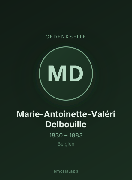 Gedenkportrait von Marie-Antoinette-Valéri Delbouille