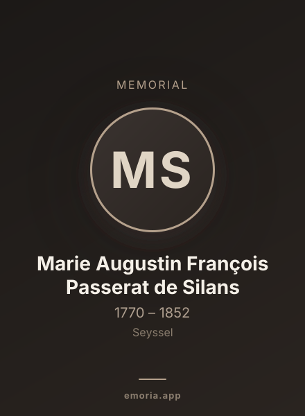 Memorial portrait of Marie Augustin François Passerat de Silans