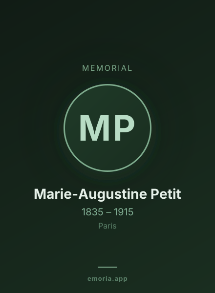 Memorial portrait of Marie-Augustine Petit