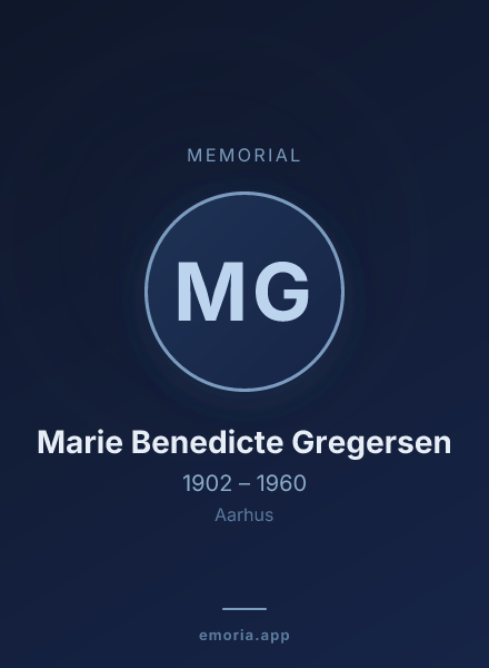 Memorial portrait of Marie Benedicte Gregersen