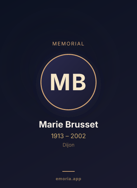 Memorial portrait of Marie Brusset