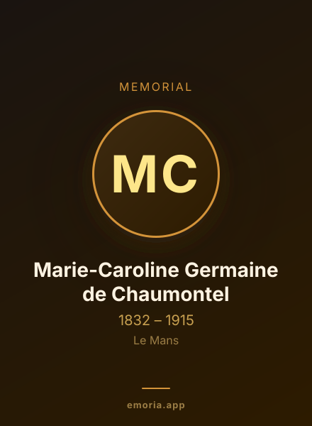 Memorial portrait of Marie-Caroline Germaine de Chaumontel