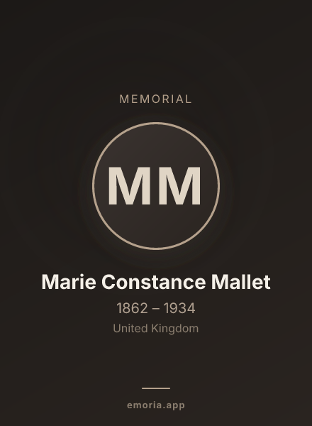 Memorial portrait of Marie Constance Mallet