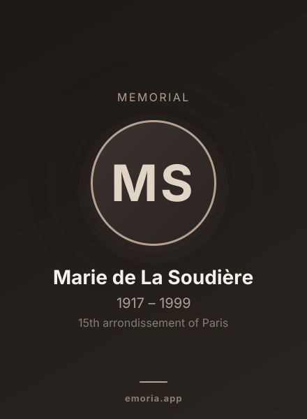 Memorial portrait of Marie de La Soudière