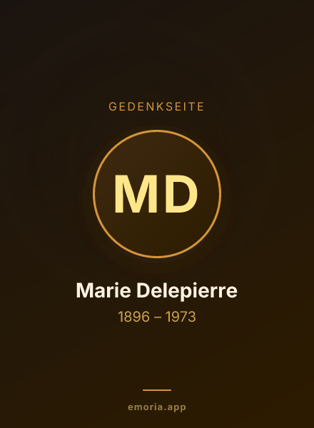 Gedenkportrait von Marie Delepierre