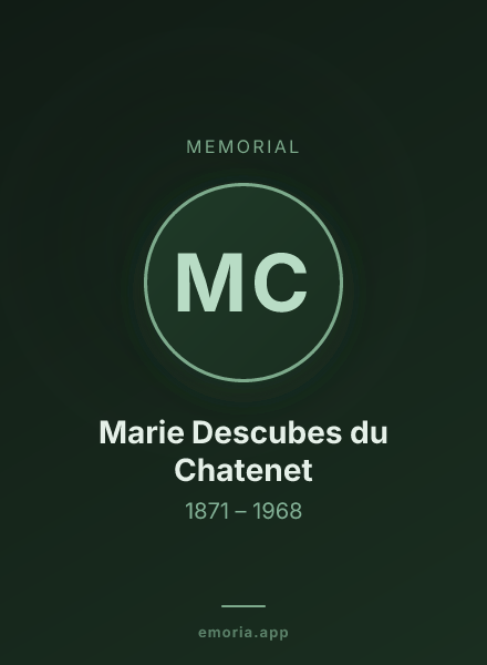 Memorial portrait of Marie Descubes du Chatenet