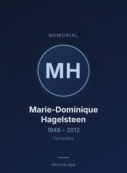 Memorial portrait of Marie-Dominique Hagelsteen
