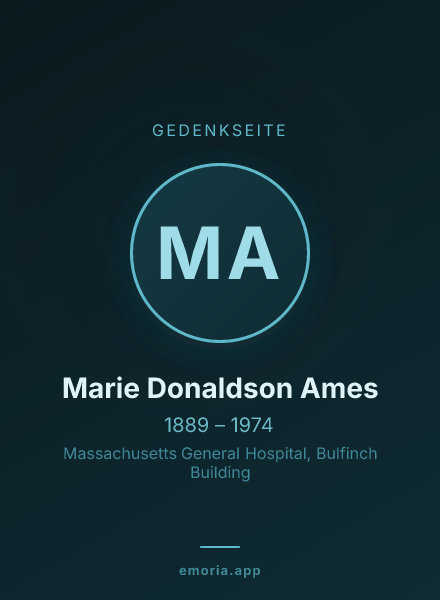 Gedenkportrait von Marie Donaldson Ames