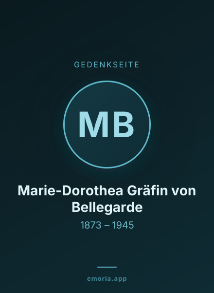 Gedenkportrait von Marie-Dorothea Gräfin von Bellegarde