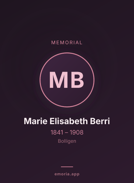 Memorial portrait of Marie Elisabeth Berri