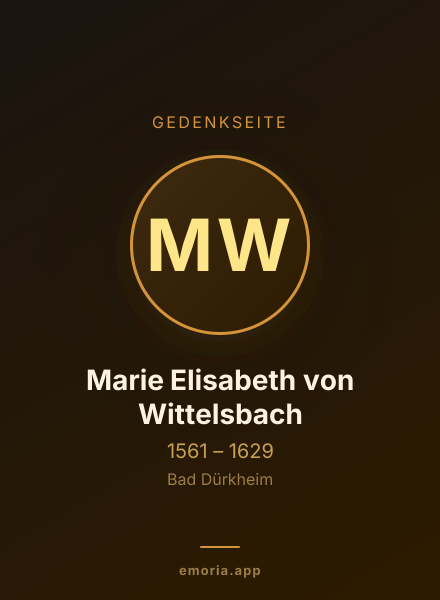 Gedenkportrait von Marie Elisabeth von Wittelsbach