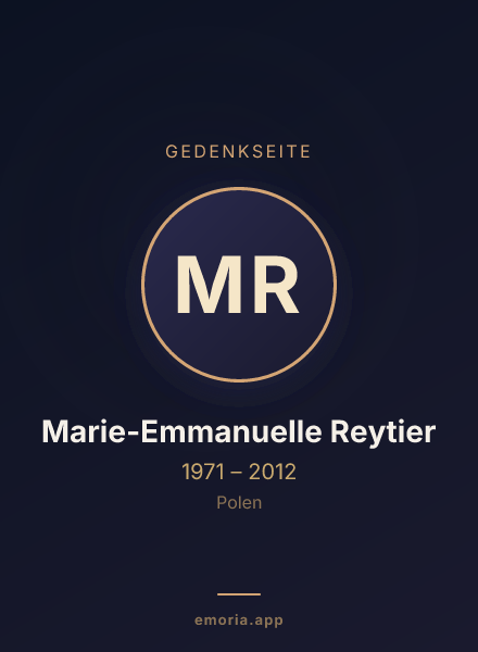 Gedenkportrait von Marie-Emmanuelle Reytier