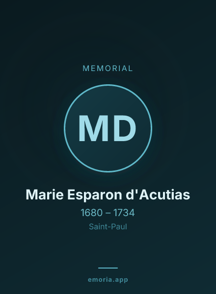 Memorial portrait of Marie Esparon d'Acutias
