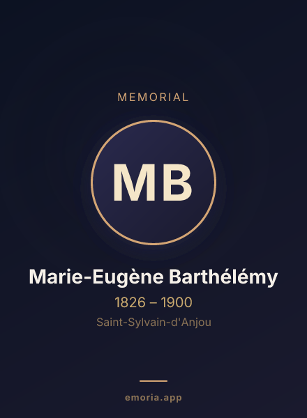 Memorial portrait of Marie-Eugène Barthélémy